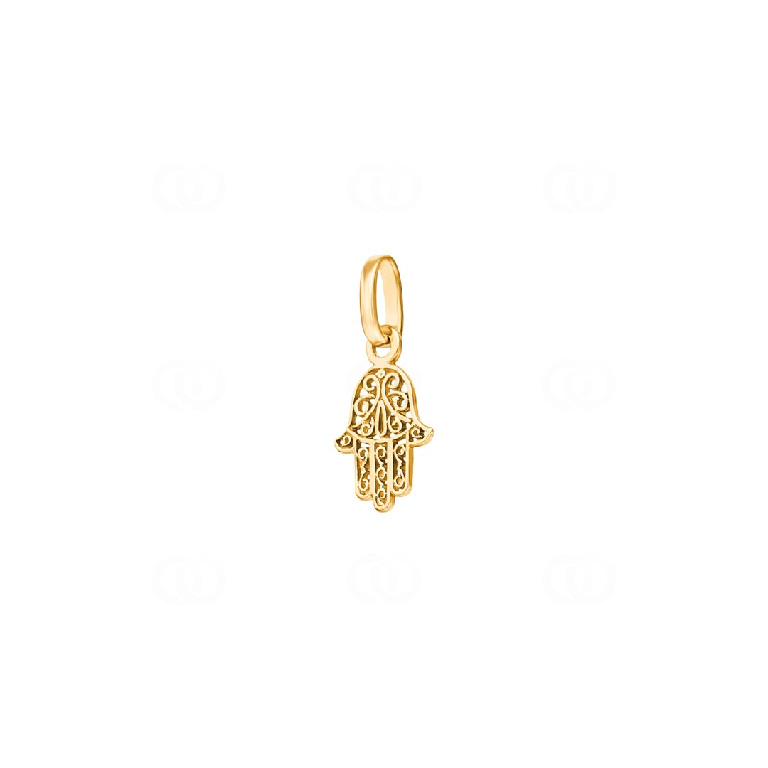 Anhänger 750/18 K Gelbgold Fatima-Hand 8x10mm