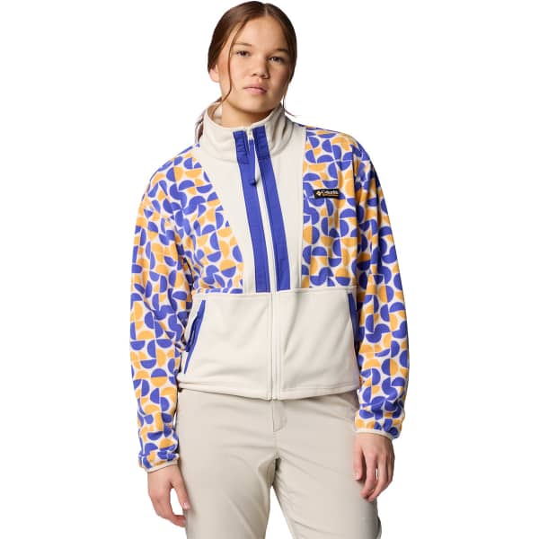 Veste polaire COLUMBIA BACKBOWL II PRINTED FULL ZIP FLEECE W SUNSTONE RETROSCAPE PRINT/CHALK