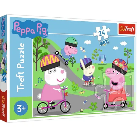 Trefl Maxi Puzzle - Peppa Pig's active day, 24 Teile