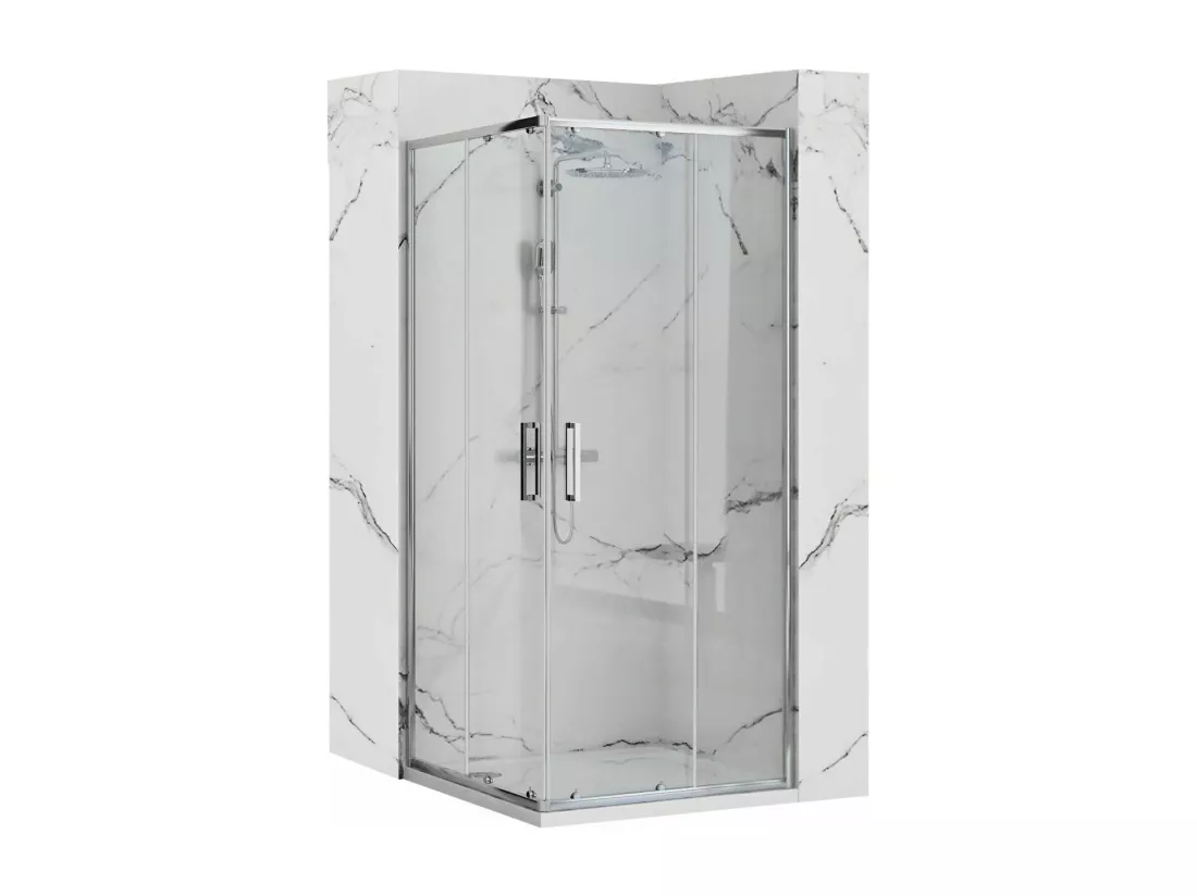 Cabine De Douche Rea Punto 80X80 Chrome