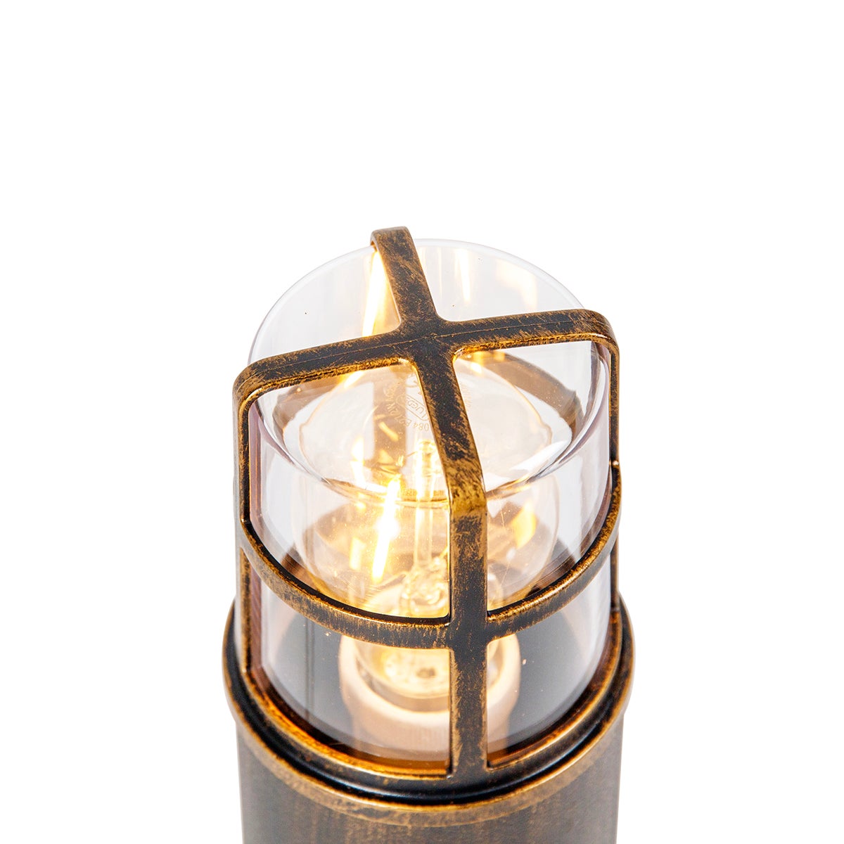 Moderne staande lamp van messing IP54 50 cm - Kiki