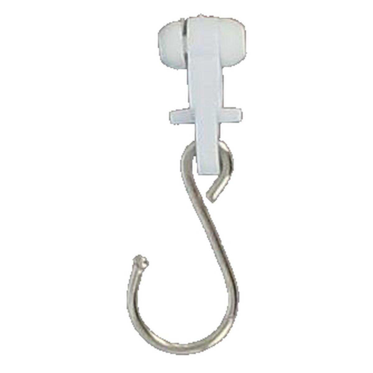 GLISSEUR PVC SPECIAL RIDEAUX A OEILLETS X20 BLANC