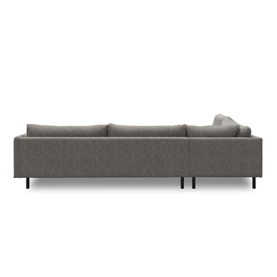Bjorn venstrevendt sofa med pufafslutning