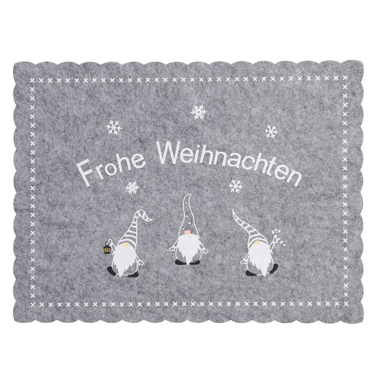 Platzmatte Frohe Weihnachten Wichtel