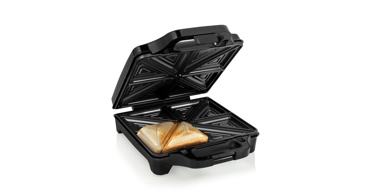 PrincessSandwich Maker Supreme XXL sandwichmaker  (Zwart/roestvrij staal, RVS | anti-aanbaklaag | 1600 W)