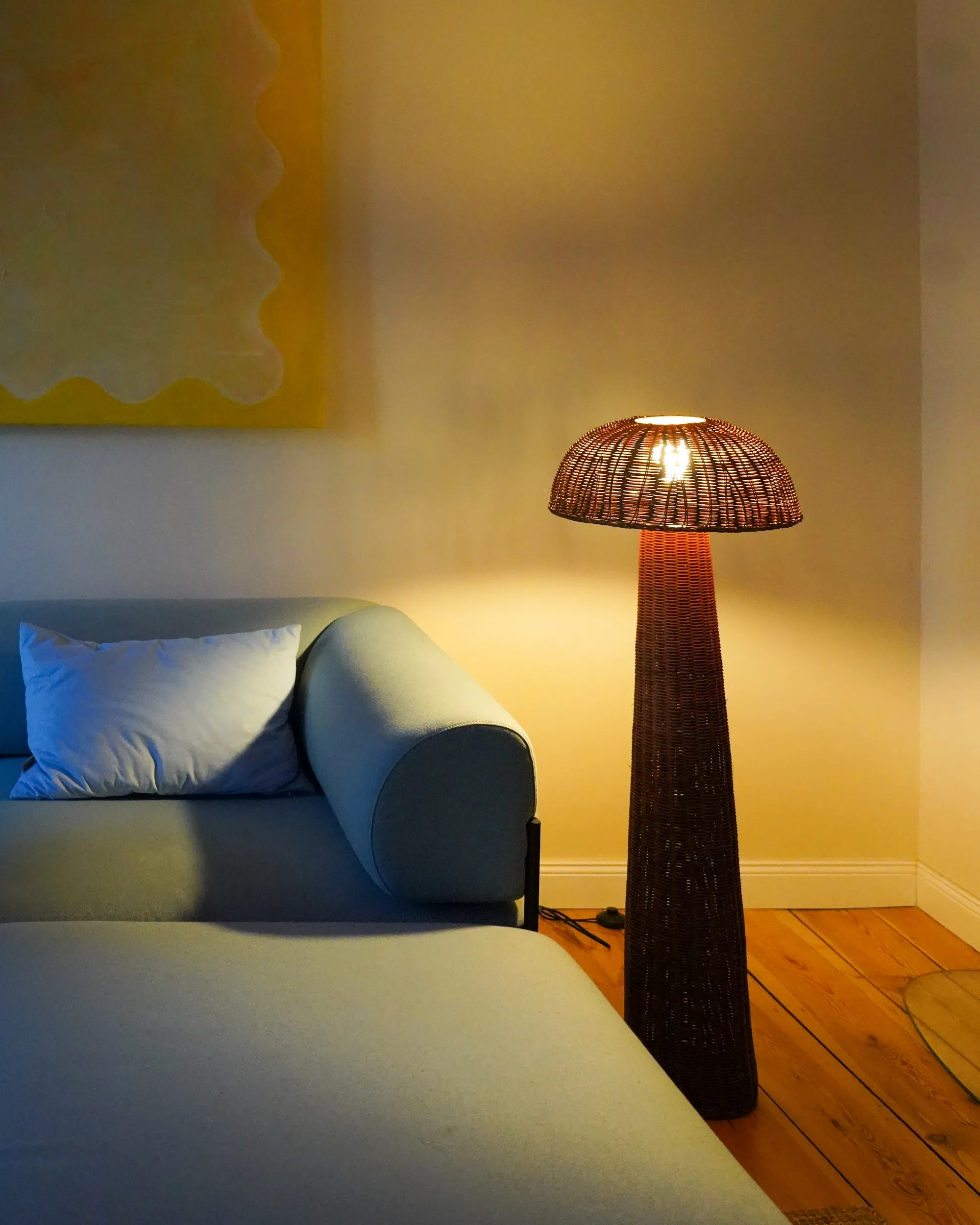 Staande lamp ALERO Rotan Natuurlijk