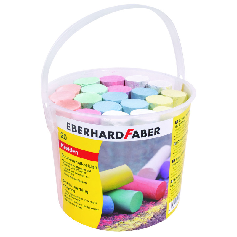 Eberhard Faber Strassenmalkreide, 20 Stück, assortiert