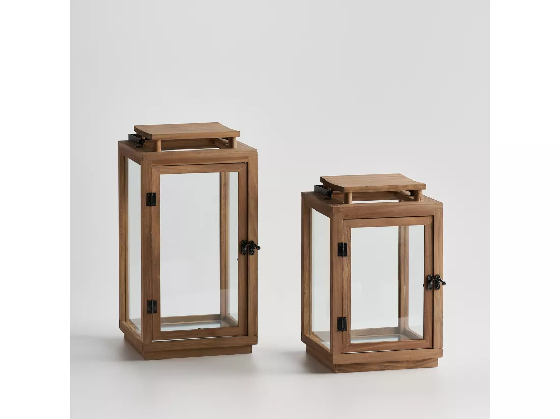 Lanterne Bart brun moyen 40 x 21 x 21