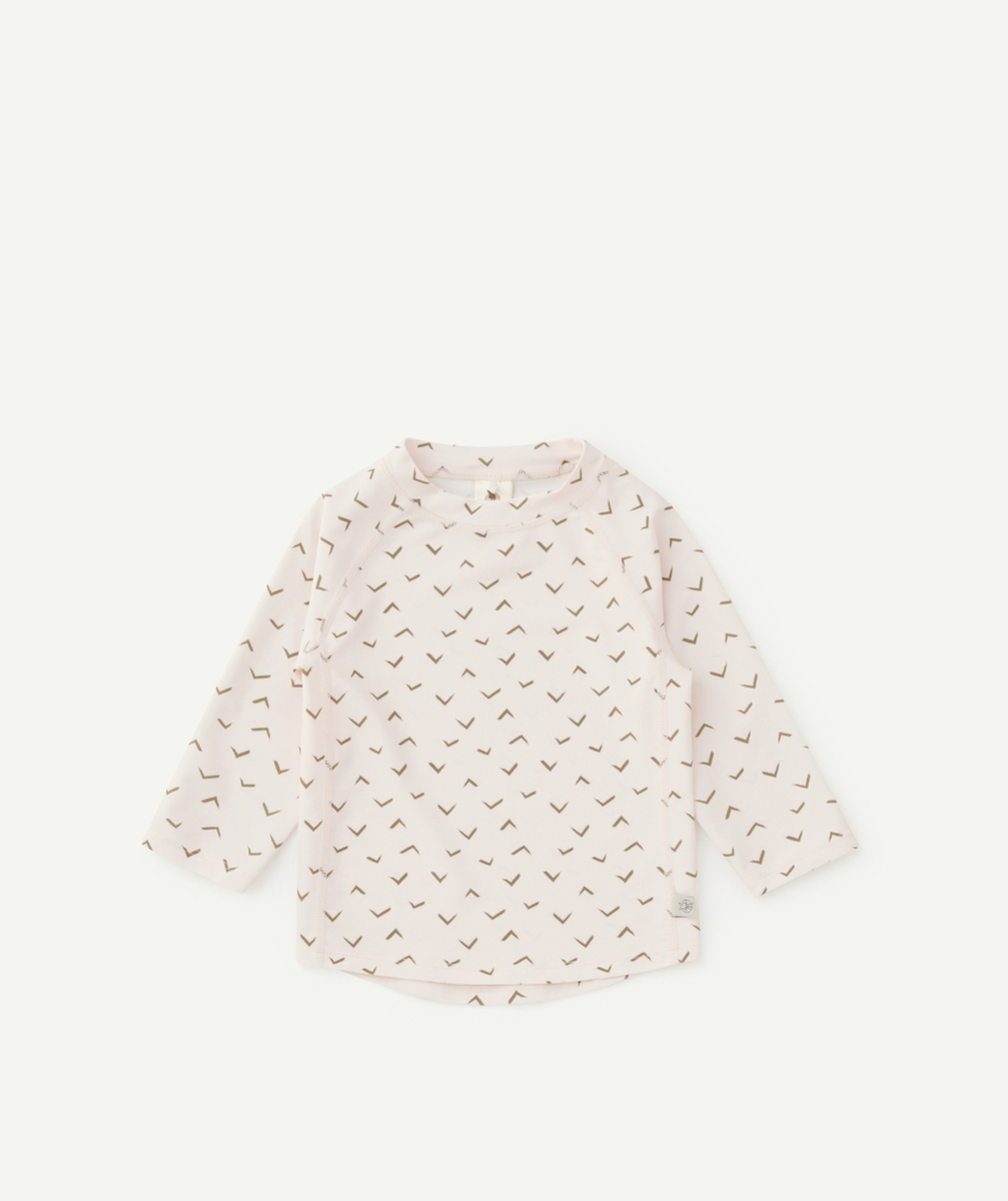 LASSIGT-SHIRT ANTI-UV BÉBÉ ROSE IMPRIMÉ KAKI