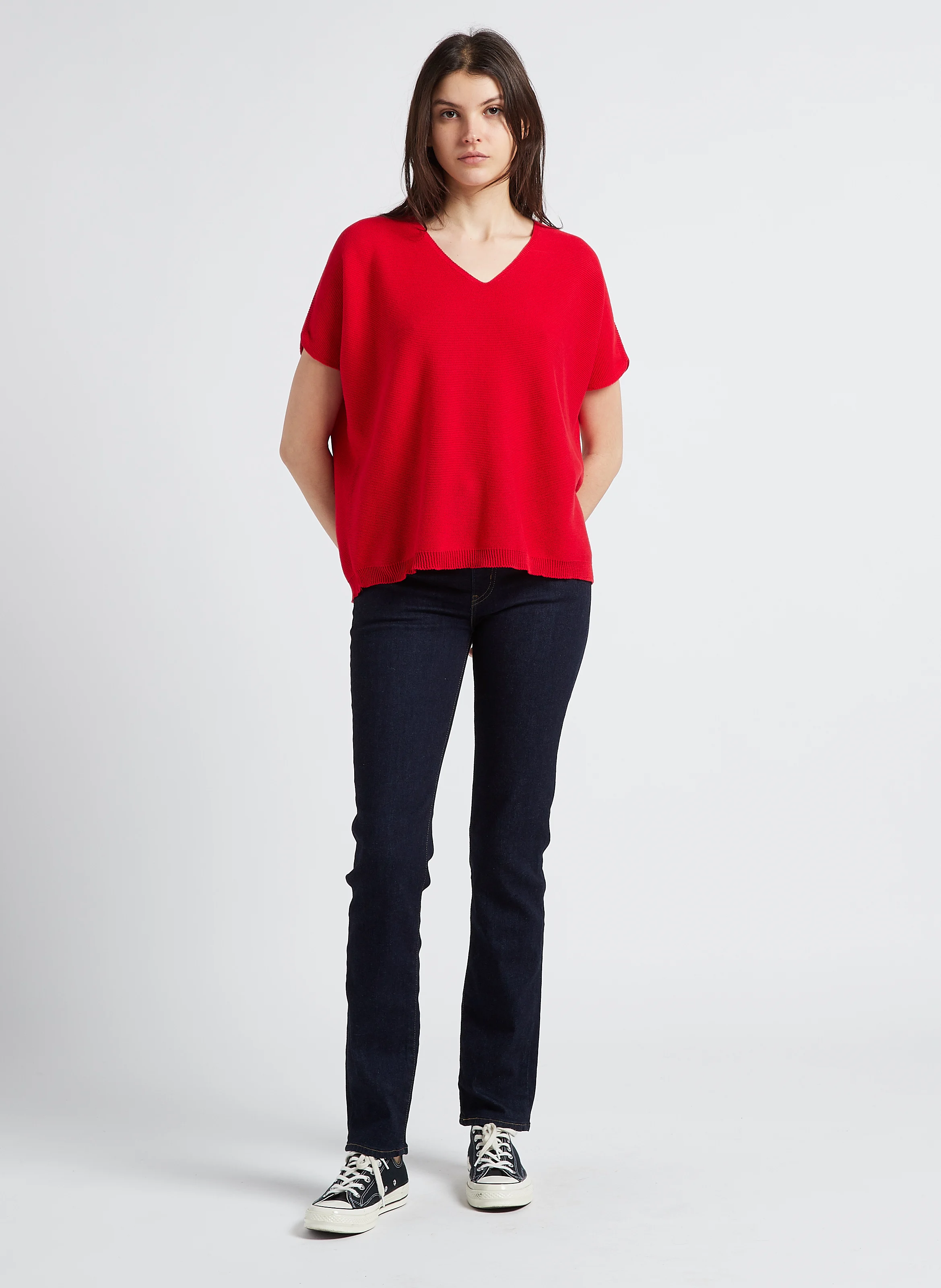 724 HIGH RISE STRAIGHT - Jean slim en coton mélangé | Jean brut