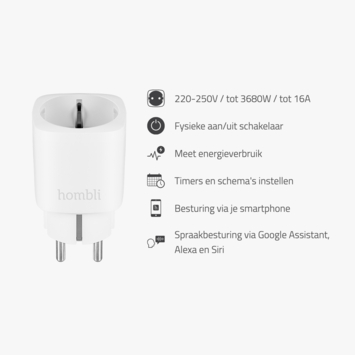 Hombli Slimme Stekker   Energiemeter 3-Pack