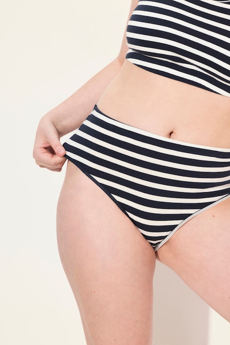 Slips, 2er-Pack, uni/Ringel, Biobaumwolle