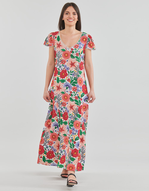 Derhy - TREILLIS FLOWER - Blanc / Rouge