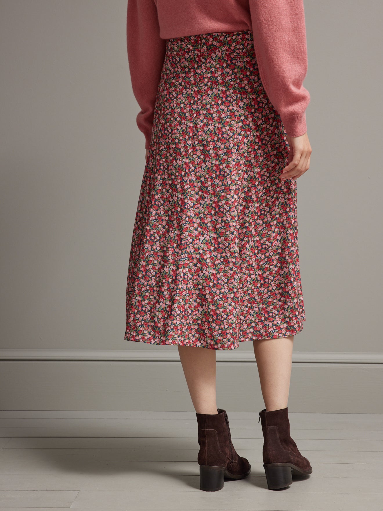 Jupe mi-longue femme tissu Liberty - Limited Collection