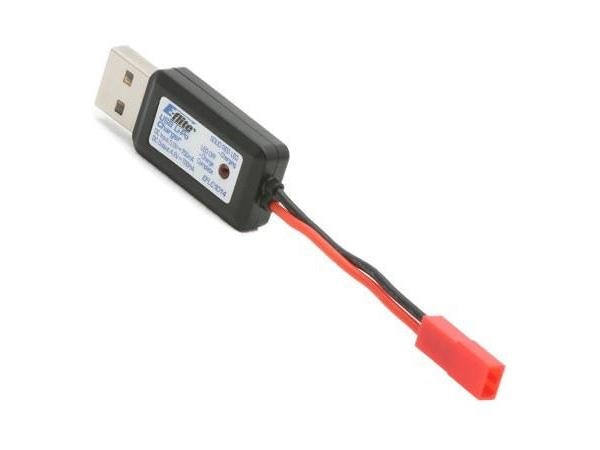 E-flite USB-Ladegerät LiPo 1S 3.7 V JST RCY BEC USB Ladegerät für kleine 1S LiPo Akkus