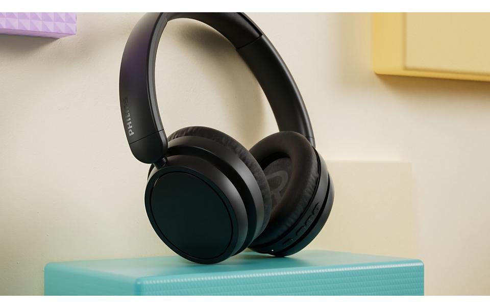 Wireless Over-Ear-Kopfhörer Serie 5000 SchwarzKabellose Over-Ear-Kopfhörer mit langer Akkulaufzeit und passive Geräuschunterdrückung