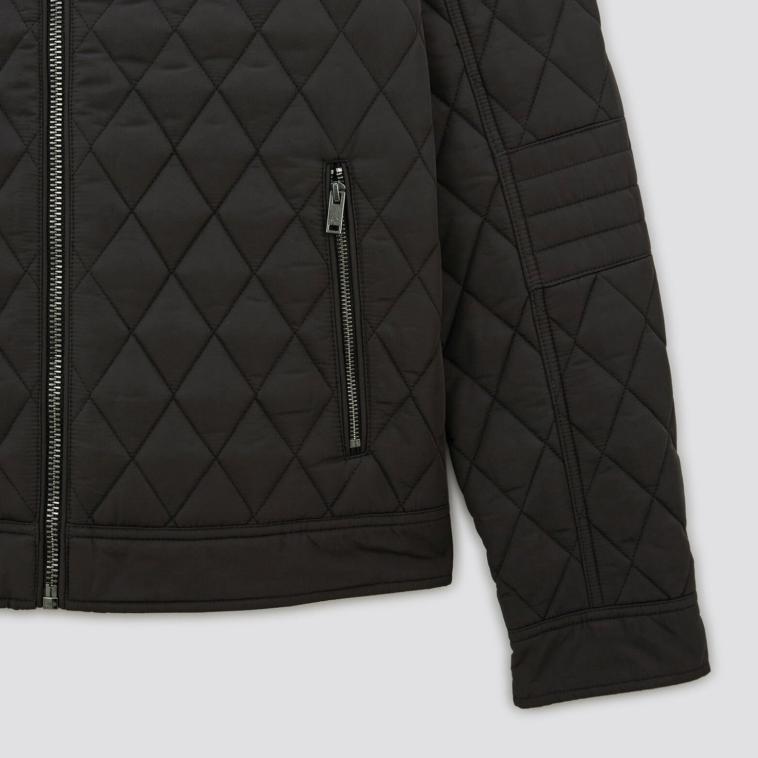 Blouson col biker Noir