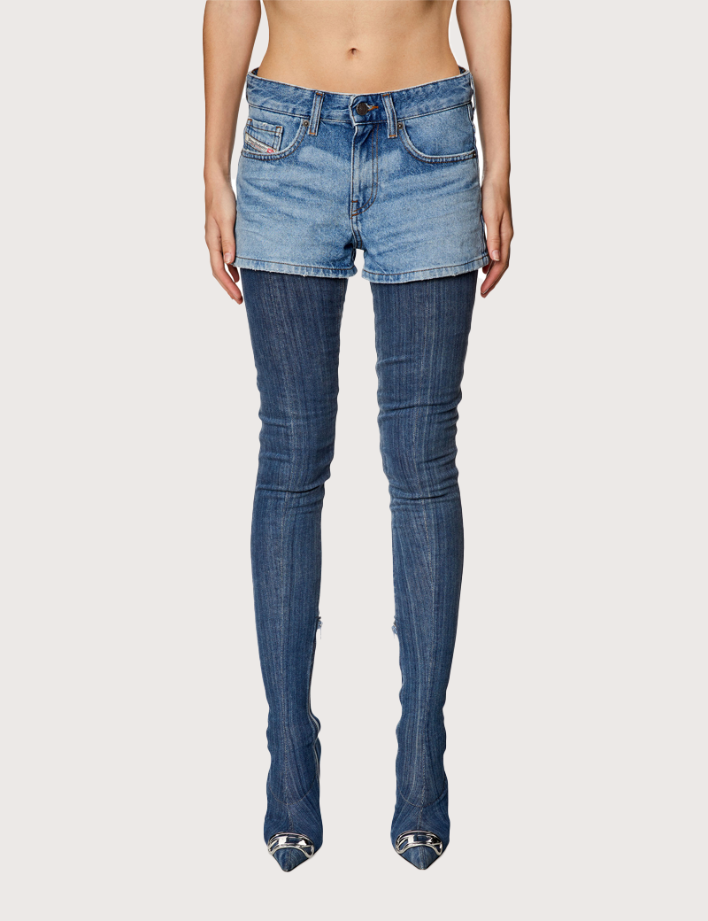 DIESEL SHORT EN JEAN FEMME DE-YUBA DQAF