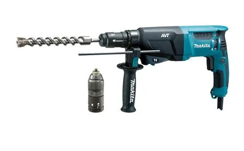 Makita HR2631FTJ - Roterende hammer - 800 W - 3 tilstande - SDS-plus - 2.4 Joule