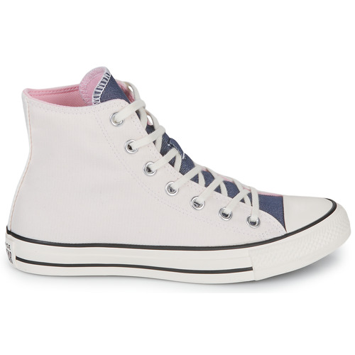 Converse - CHUCK TAYLOR ALL STAR DENIM FASHION HI - Blanc / Bleu