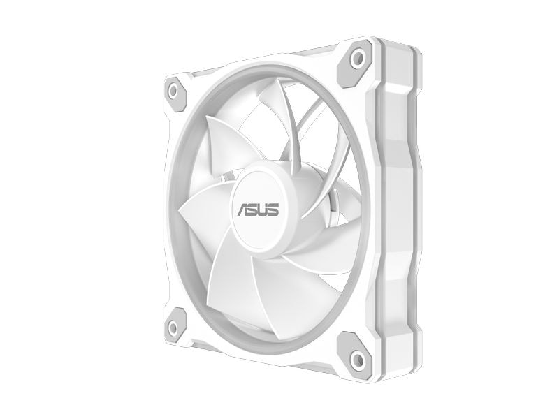 ASUS PC-Lüfter Prime MR120 Fan ARGB Reverse 3 in 1 Weiss 3er-Pack leiser Reverse-Lüfter mit rückseitiger ARGB-Beleuchtung und PWM-Steuerung