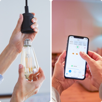 WiZ Connected LED edison E27 50W filament gold koel tot warmwit licht dimbaar