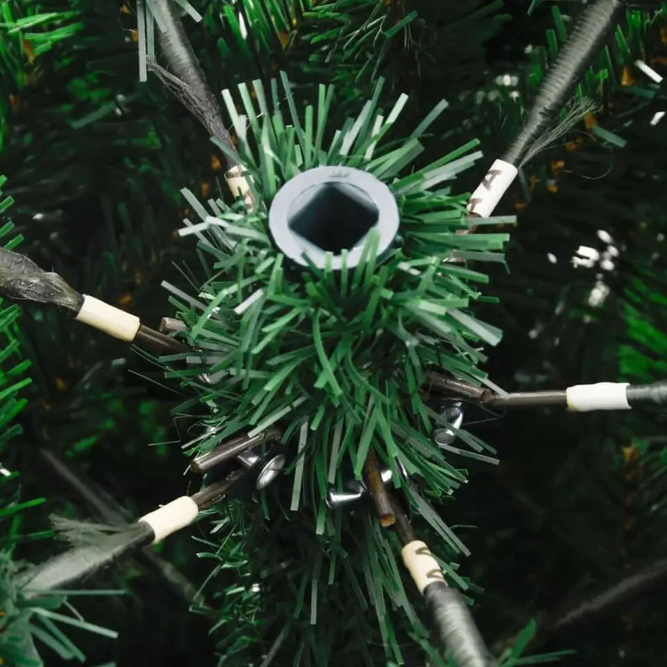 vidaXL - Gescharnierde Kunstkerstboom - Groen - 180 cm