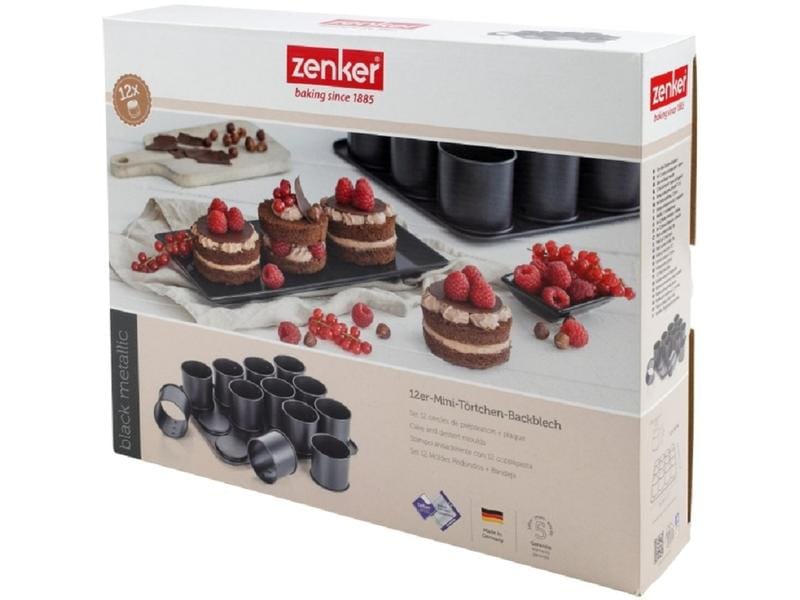 Zenker Cupcake Backform 12 Mulden Mini-Törtchen-Backblech