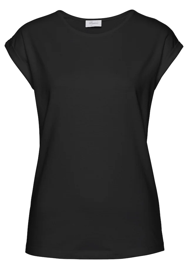 Boysen's T-Shirt , Kurzarm,  unifarben,  Rundhals,  für Freizeit und Alltag