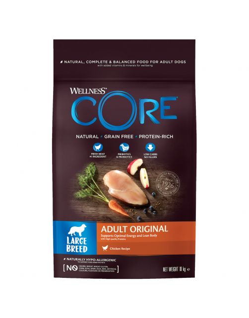 Wellness Core Grain Free Dog Large Breed Adult Kip - Hondenvoer