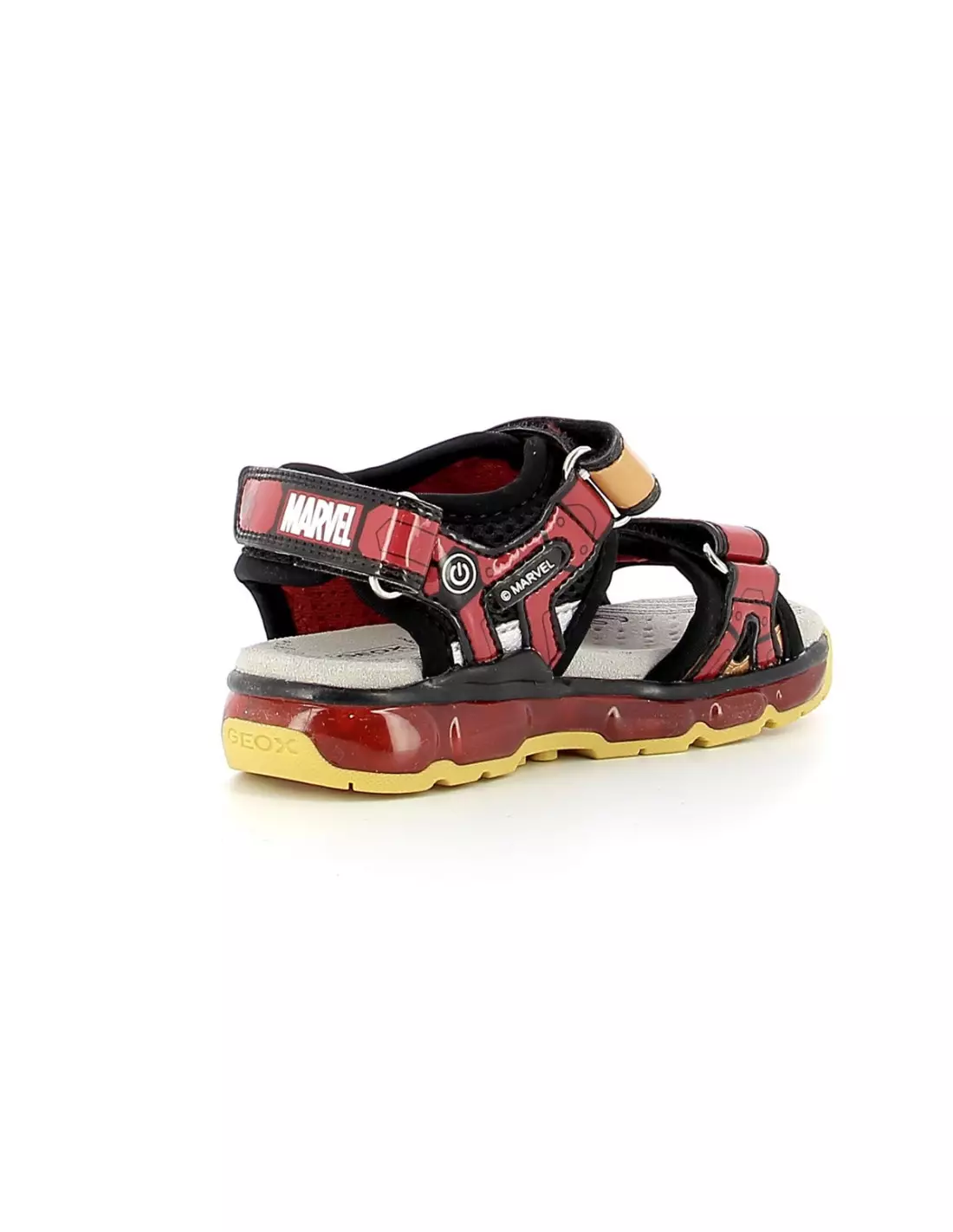 GEOX Android Junior Iron Man - Sandales & nu-pieds BLACK/RED