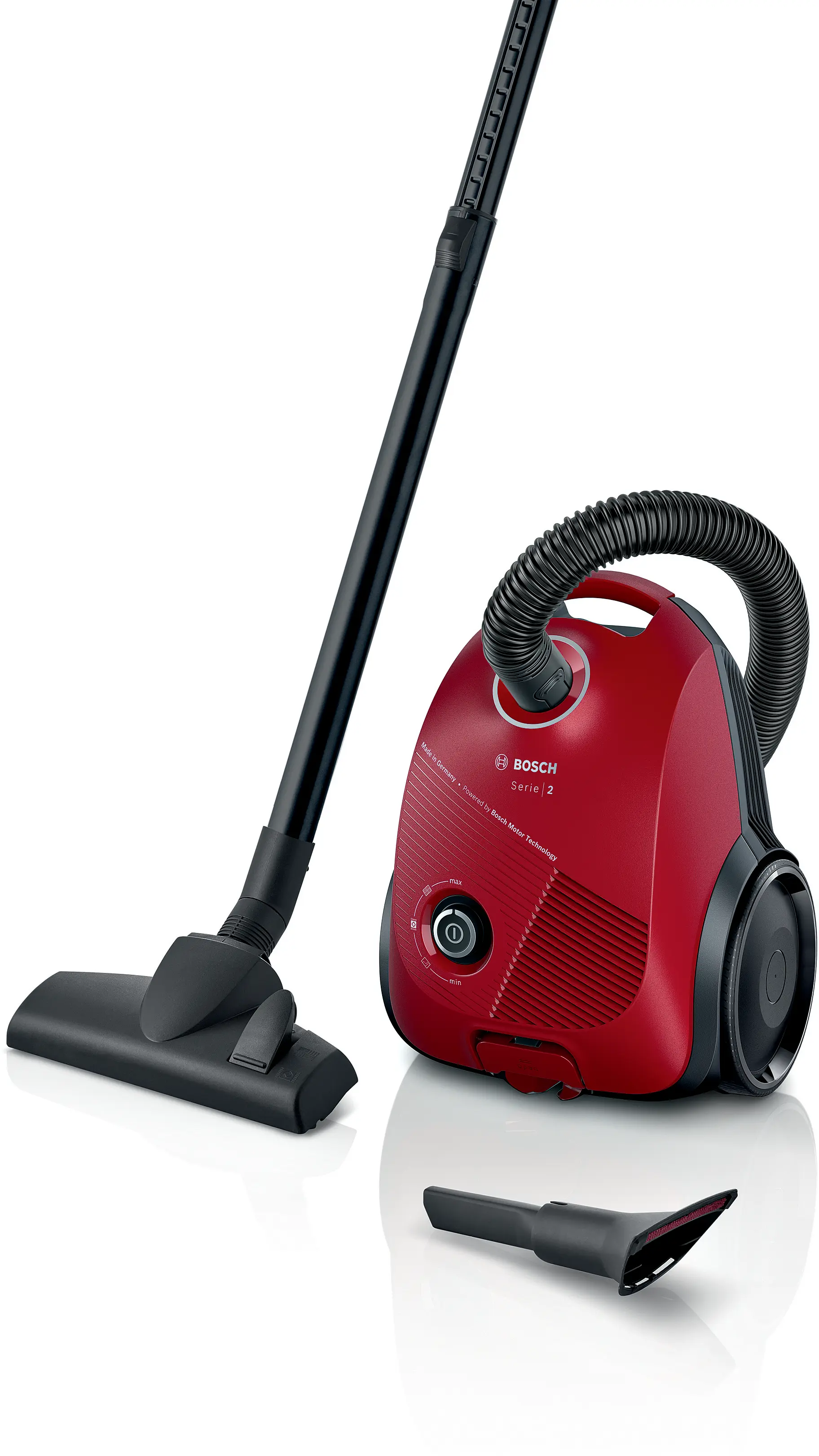Serie 2 Stofzuiger met zak Rood