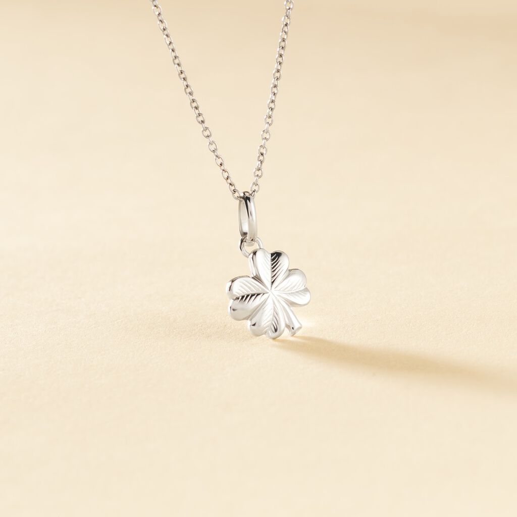 Pendentif Meylin Argent Blanc