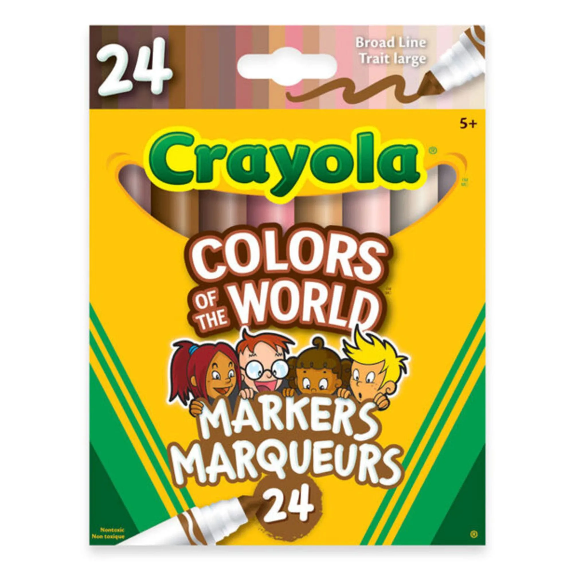 Crayola Crayons Crayola (24) Lavables Couleurs du Monde