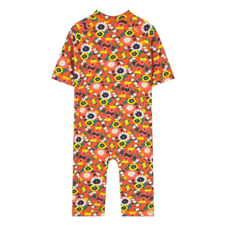 The Animals Observatory Combinaison Anti-UV Caterpillar Fleurs | Orange