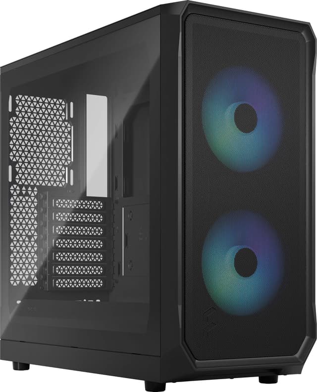 Fractal Focus 2 RGB sort TG Clear Tint computerkabinet
