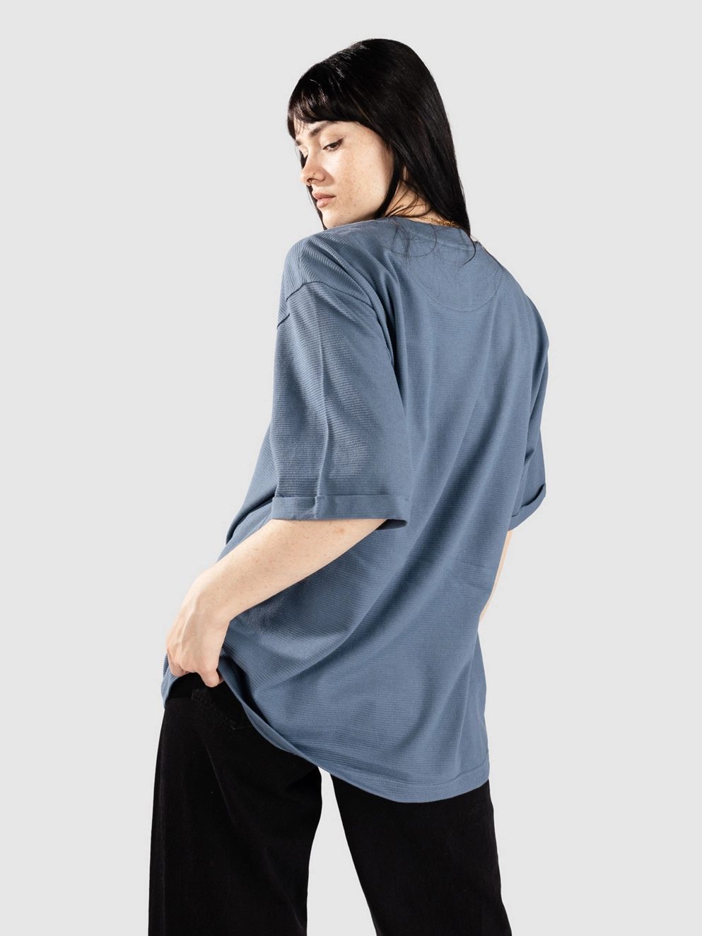 Penfield USA Ripple Textured Jersey T-Shirt blue fusion