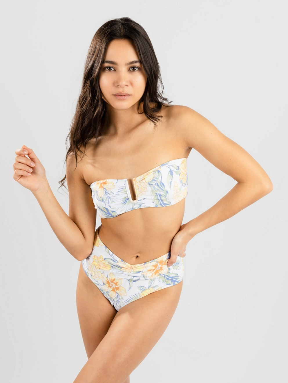 Rip Curl Always Summer Bandeau Bikini Top white