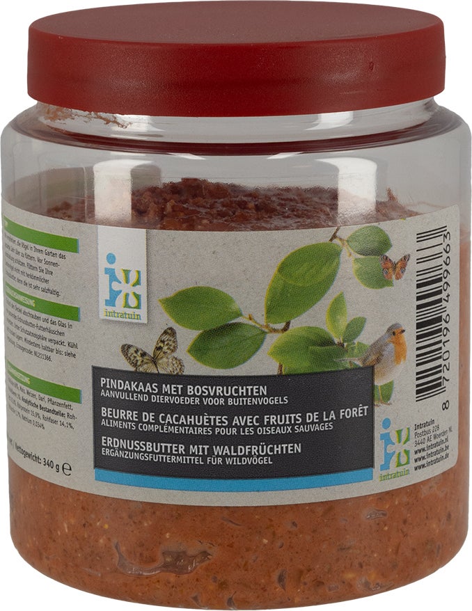 Intratuin vogelpindakaas bosvruchten 340 g