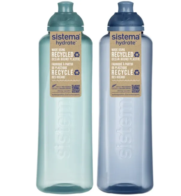 Sistema Plastics Drikkeflasker Swift genanvendt PP 2x 480ml 1 stk