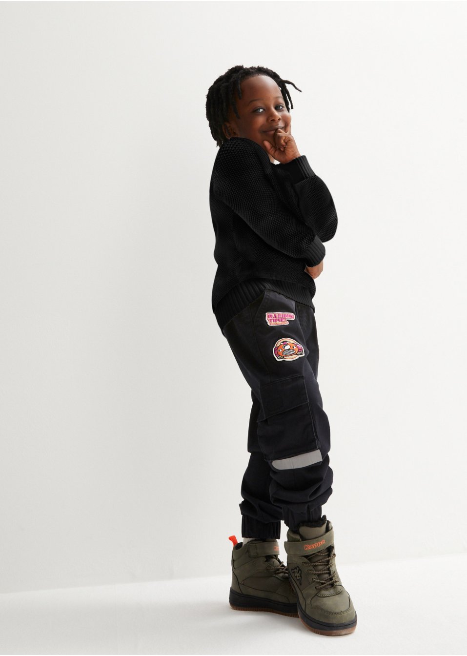 Pantalon twill garçon, Regular Fit
