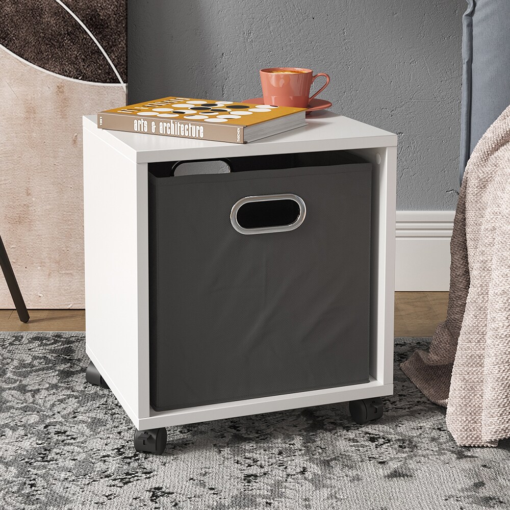 Vicco Rollcontainer für Faltbox Bürocontainer 1 Fach Aktenregal Büroregal Regal