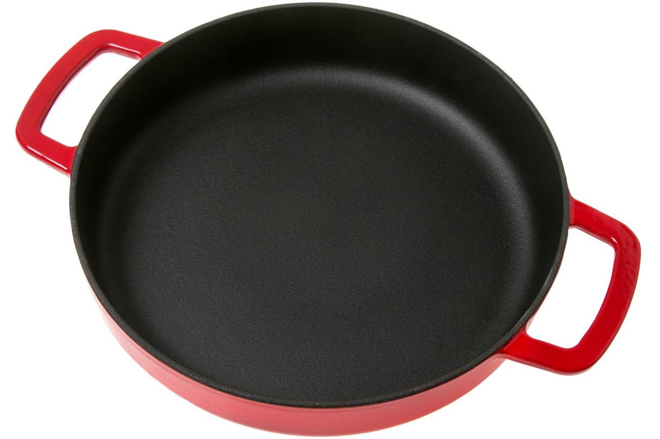 Combekk Sous Chef 192124RD koekenpan dubbele handgreep 24 cm, rood