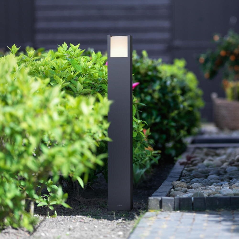 Philips LED Arbour padverlichting in antraciet, 3,8W, 800lm, IP44, 770mm