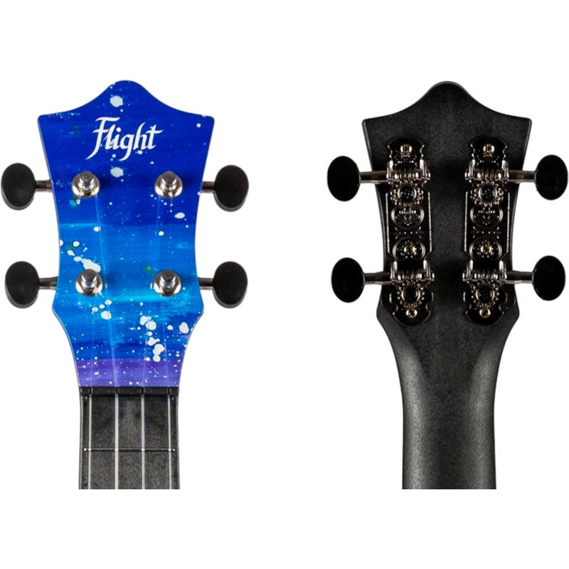 Flight Ultra Travel Series UTS-42 Snow kunststof sopraan ukelele met hoes