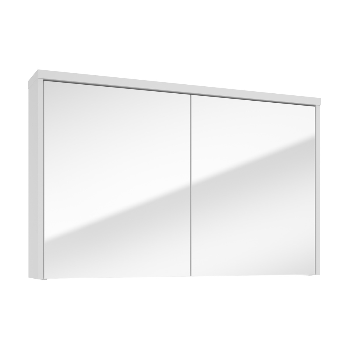 Fontana Basic spiegelkast 100cm met 2 deuren wit mat