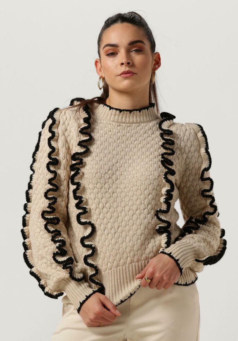 OBJECT beige object trui objyaa l/s knit pullover 131