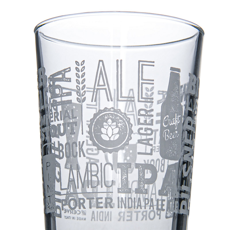 Lot de 2 verres à bière 'World Beer'
