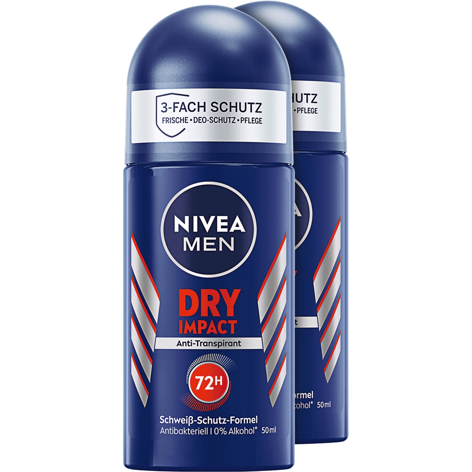Nivea Roll Men Dry Impact 2 x 50 ml