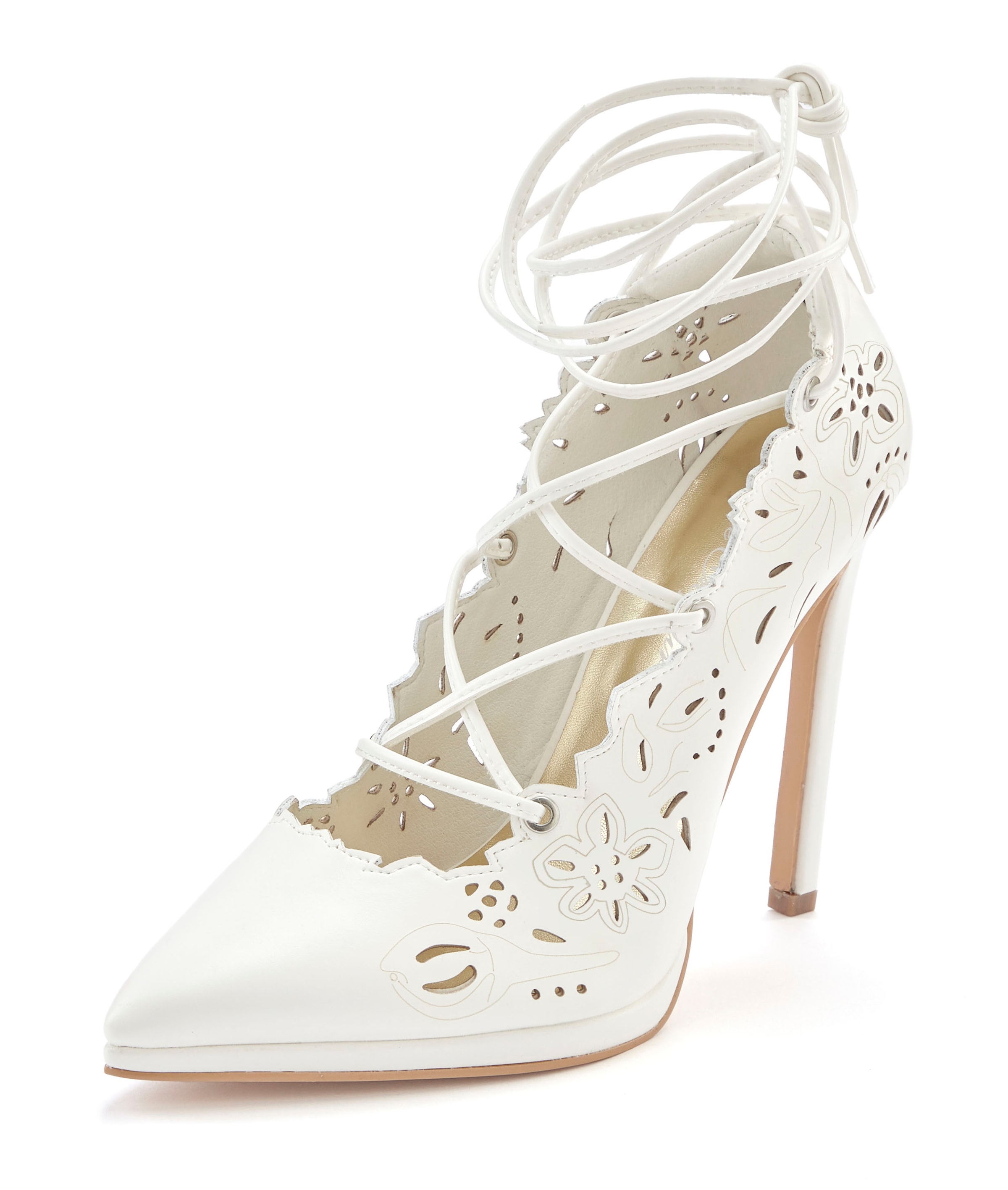 LASCANA Belle Affaire High-Heel-Pumps »Stiletto Pump mit Cut-Outs,«  Mit Schnürbänder und hohem Absatz